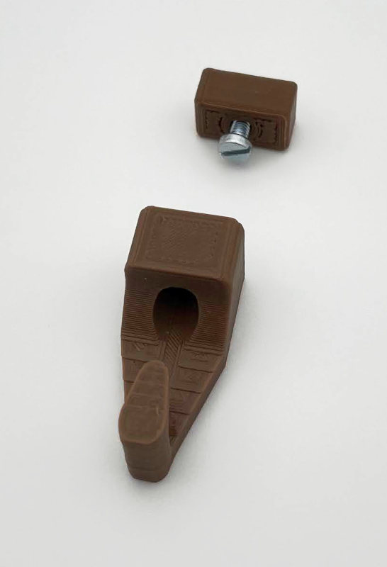 Lieferumfang des Schienenhakens Bildbeschreibung:
Lieferumfang des Schienenhakens in Detailsicht